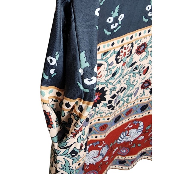 Sun Dress Womens 3XL Floral Sleeveless Pull On Polyester Scoop Neck Pockets - Picture 4 of 6